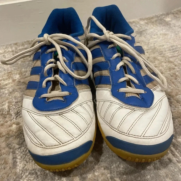 ADIDAS Soccer SUPER SALA Indoor Soccer Shoes Blue/White/Green Mens Size 8.5 - Picture 4 of 9